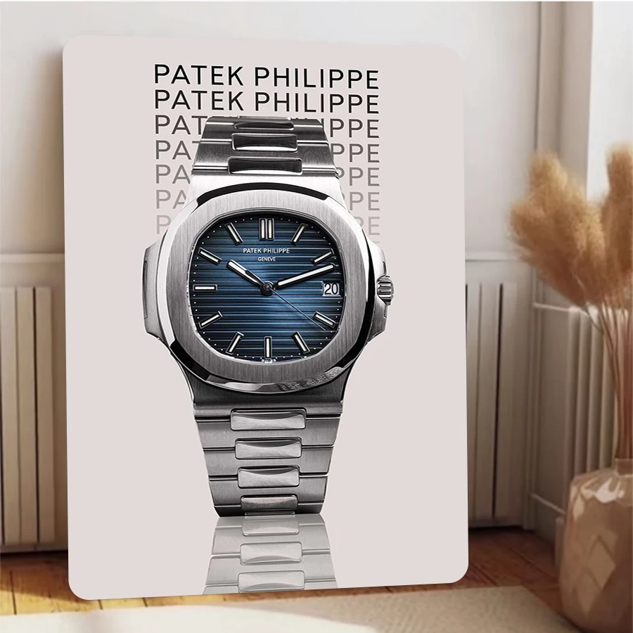 Фото PATEK PHILIPPE классические часы узор железная живопись современный домашний декор стены искусство Коллекционное настенное украшение №4