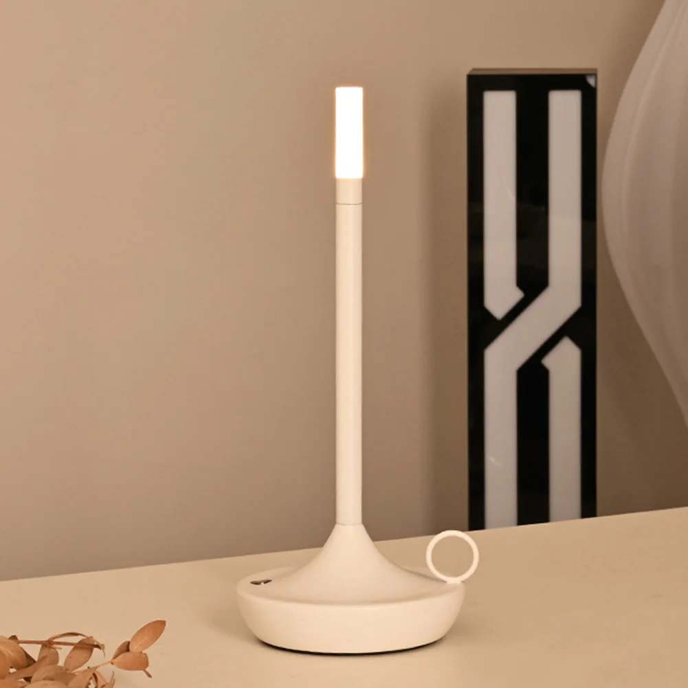 

Creative Bedside Lights Touch Control Iron Art Modern Night Light Rust Prevention Sponge Anti-skid Pad for College Dormitory
