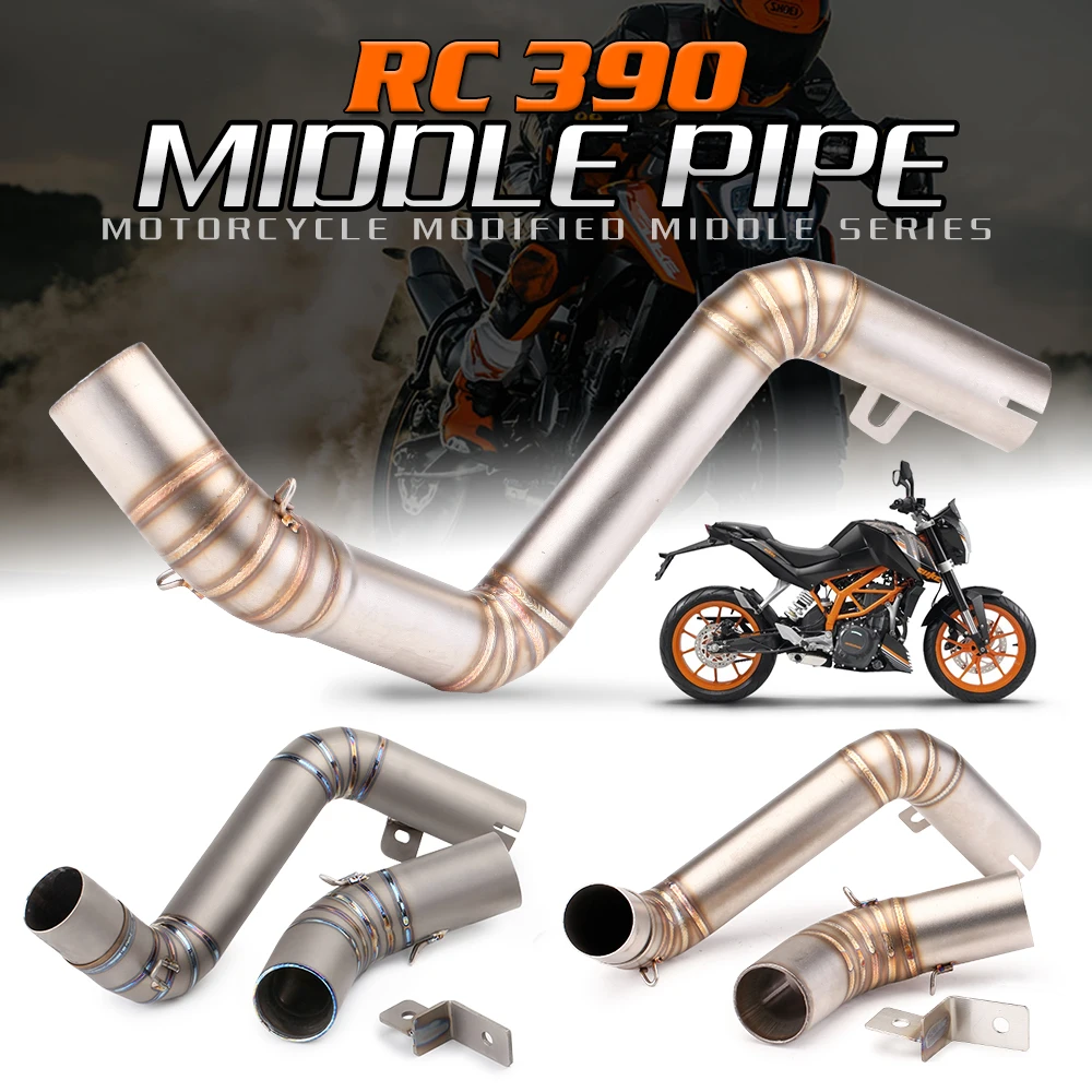 

For KTM DUKE 200 390 2012 2013 2014 2015 2016 Motorcycle Exhaust Tip Muffler Escape Silencer Link Tube Middle Connection Slip