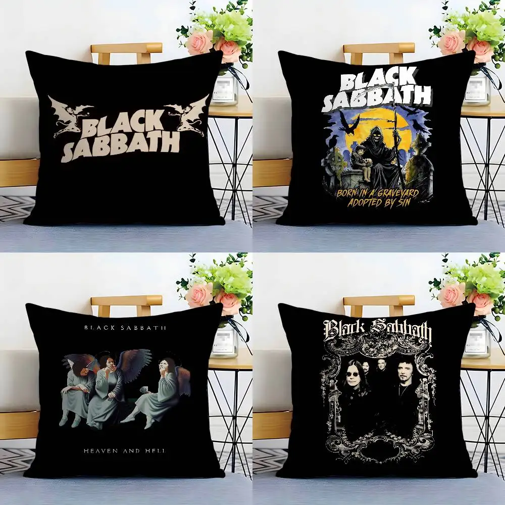 Фото B-Black S-Sabbath Параноидная наволочка для дивана, декоративная домашняя двусторонняя печать, короткая плюшевая подушка, наволочка, праздничный подарок №1
