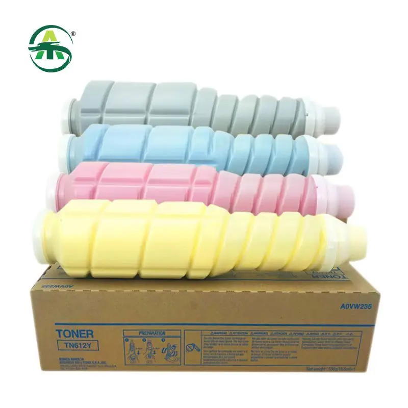 

TN612 Printer Toner Cartridge Compatible for Konica Minolta Bizhub C6501 5501 Printer Cartridges 1PC Bk690g CMY460g