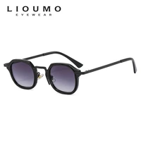 new fashion small square sunglasses men women retro punk shades male female vintage trendy driving glasses uv400 black leopard