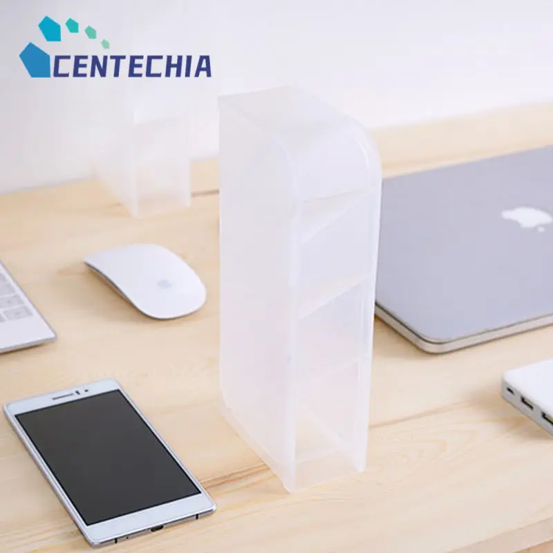 

Наклонный Держатель для ручек из полипропилена, многофункциональный настольный канцелярский органайзер, 4 ячейки для хранения, школьные пр...