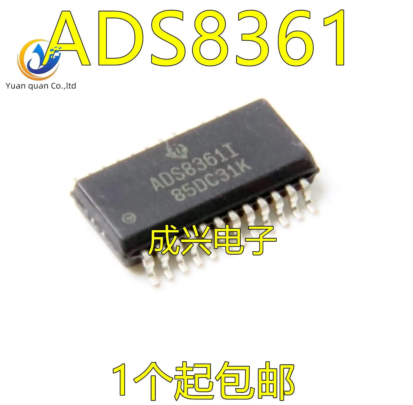 

2pcs original new ADS8361 ADS8361I ADS8361IDBQ SSOP-24 A/D Converter