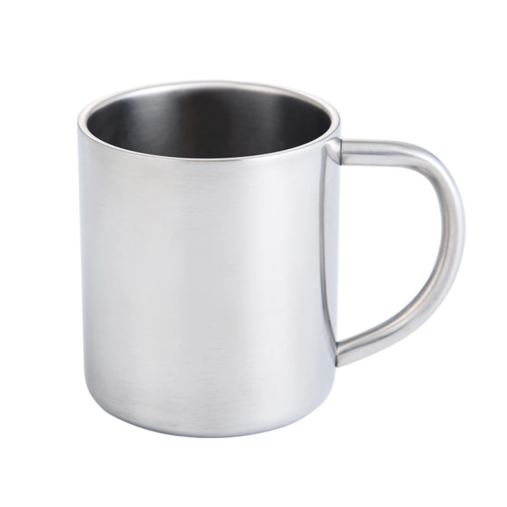 

300ml Outdoor Camping Stainless Steel Coffee Cup Camping Hiking Beverage Wine Tea Mug Drinkware for Home Office School