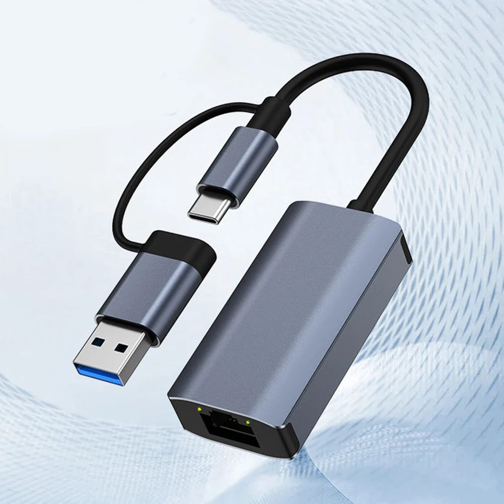 

USB3.0/Type-C To RJ45 Gigabit Ethernet Adaptor OTG USB 3.0 Type-C To RJ45 Gigabit Network Adapter for Computer Laptop Desktop