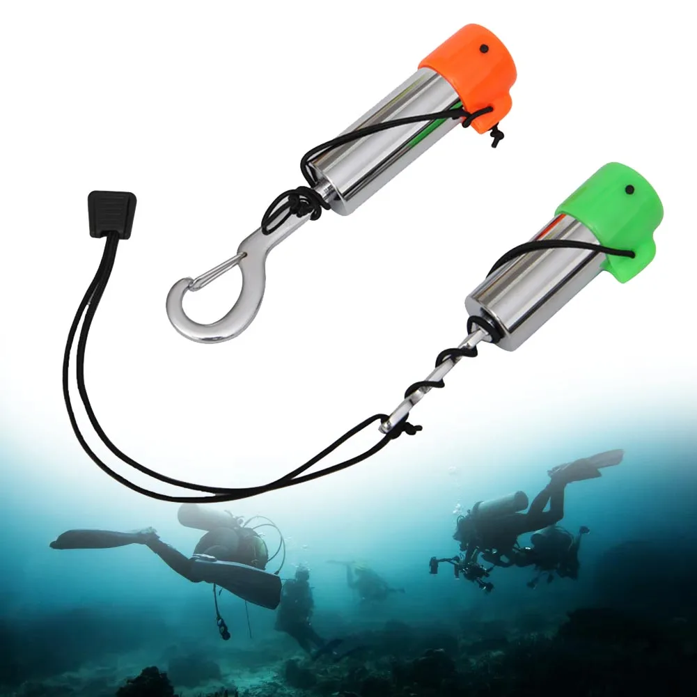 

Scuba Diving Signal Shaker Rattle Noise Maker Stainless Steel Underwater Rattle Diving Rattle Multifunctional Sounder 123/152mm