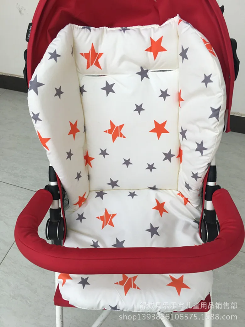 

Cartoon Printing Thickened Warm Baby Stroller Cotton Pad Dining Chair Pad Stroller Pad Child Seat Pad Cotton Pad for Baby Car