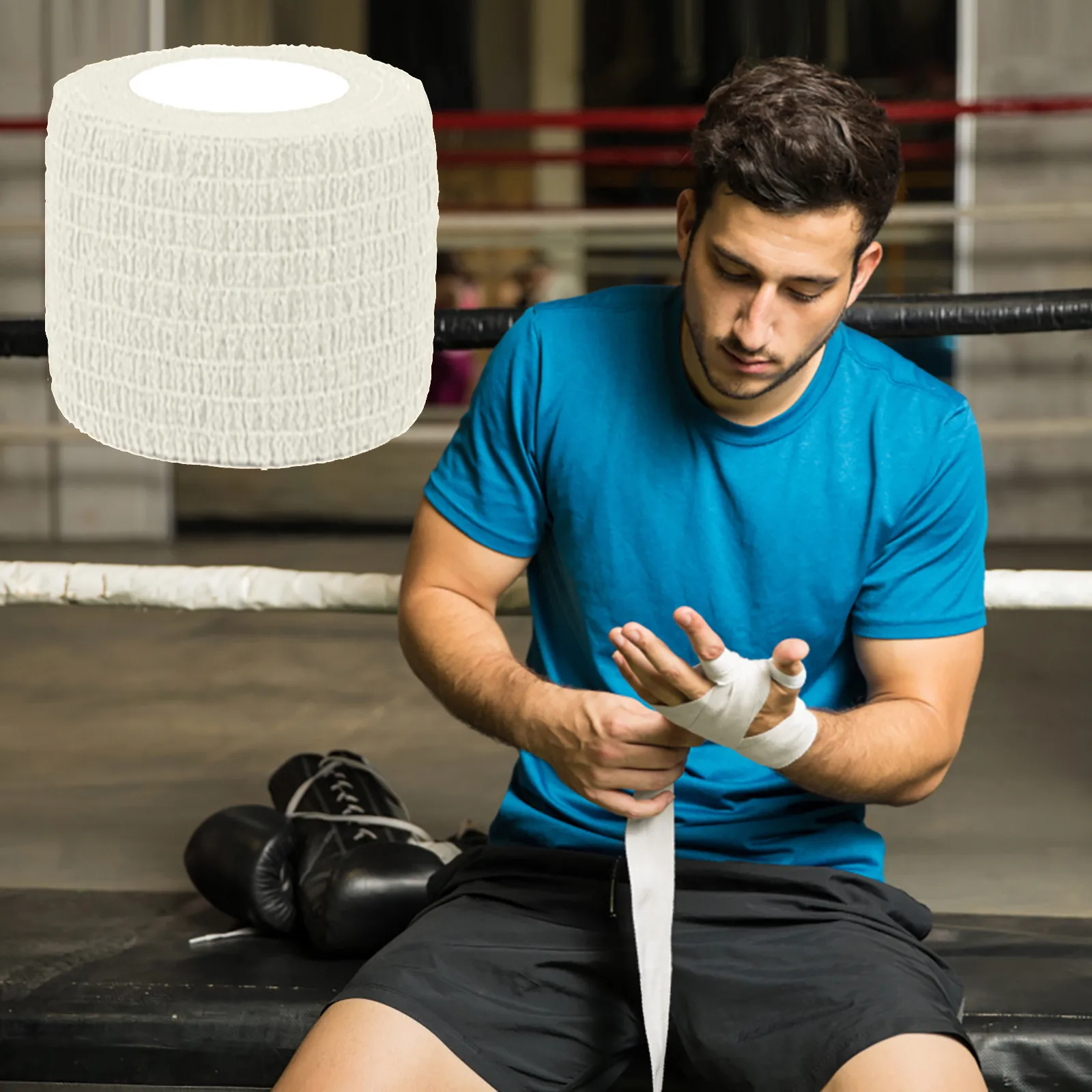 

Self Adherent Cohesives Wrap Bandages 2 Inches 4.5M First Aid Tape Elastic Self Adhesive Tape Athletic Sport Headbands for Women