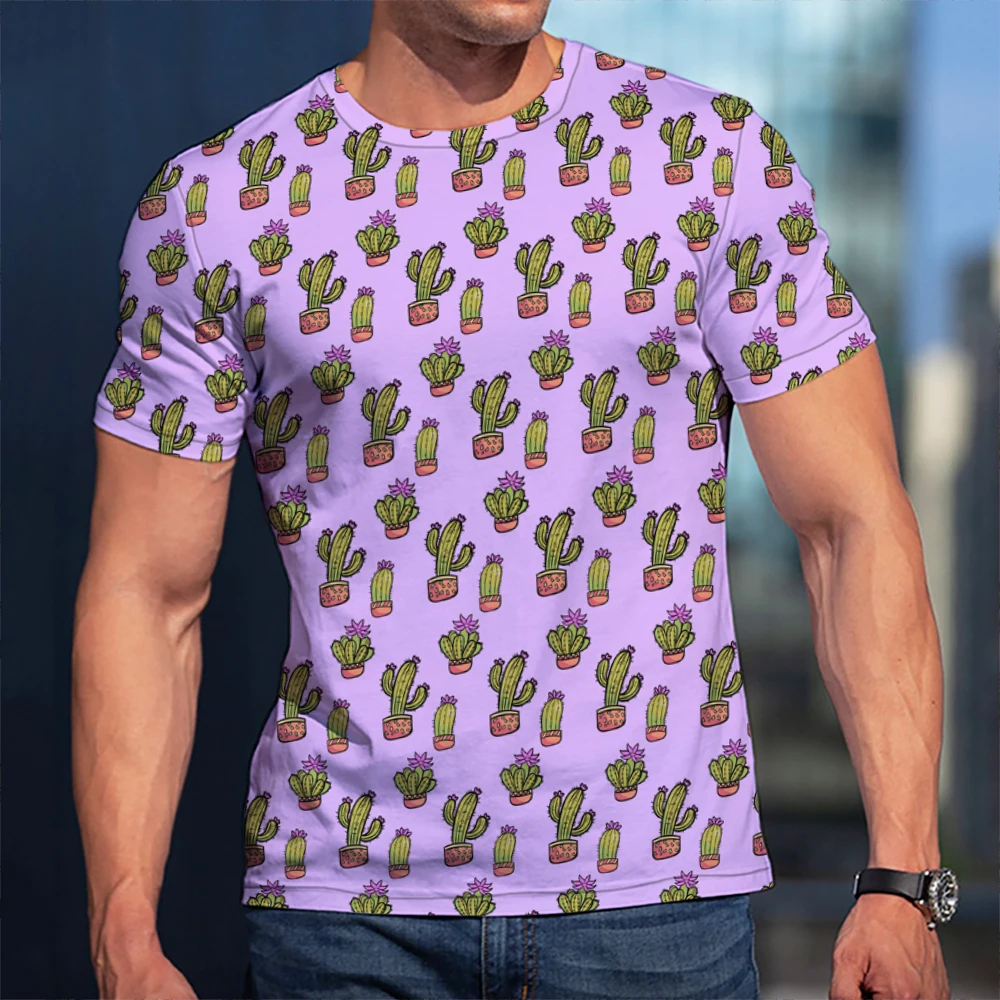

Summer thin round neck short sleeve simple black red and white color matching men's top T-shirt trend 33S2