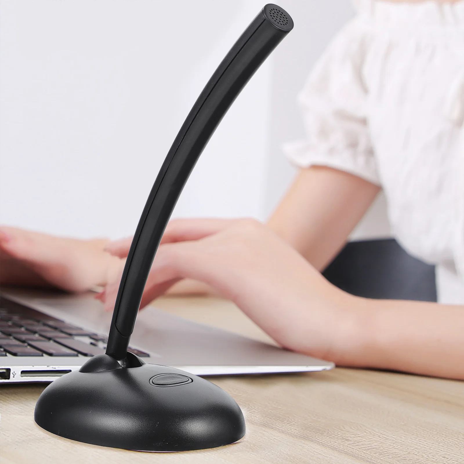 

1pc Desktop Tabletop Practical Multi-use Laptop Microphone USB Microphone Computer Mic