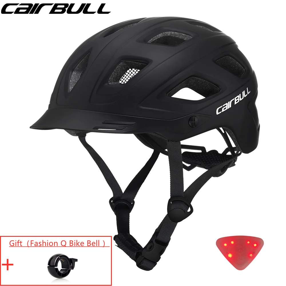 

CAIRBULL Integrally-molded Bicycle All-Round Helmet Ultralight Ventilation skateboard Helmet with Taillight MTB Bicycle Helmets