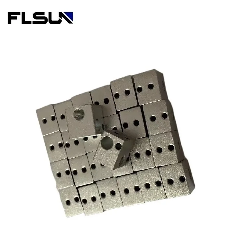 5PCS FLSUN Heating Block 3d Printer Accessories For Q5 QQS PRO Aluminum High Quality Original Print Head Heating Parts Wholesale 5PCS FLSUN Heating Block 3d Printer Accessories For Q5 QQS PRO Aluminum High Quality Original Print Head Heating Parts Wholesale
