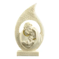 resin holy family statue jesus mary joseph statue nativity figure religious gift home decoration holy family party decoration