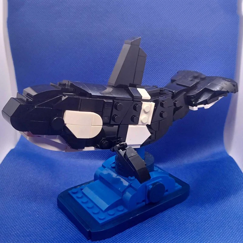Фото Набор для сборки модульной модели косатки из серии Creator Animal Series MOC: развивающая игрушка для детей, подарок на праздники №2