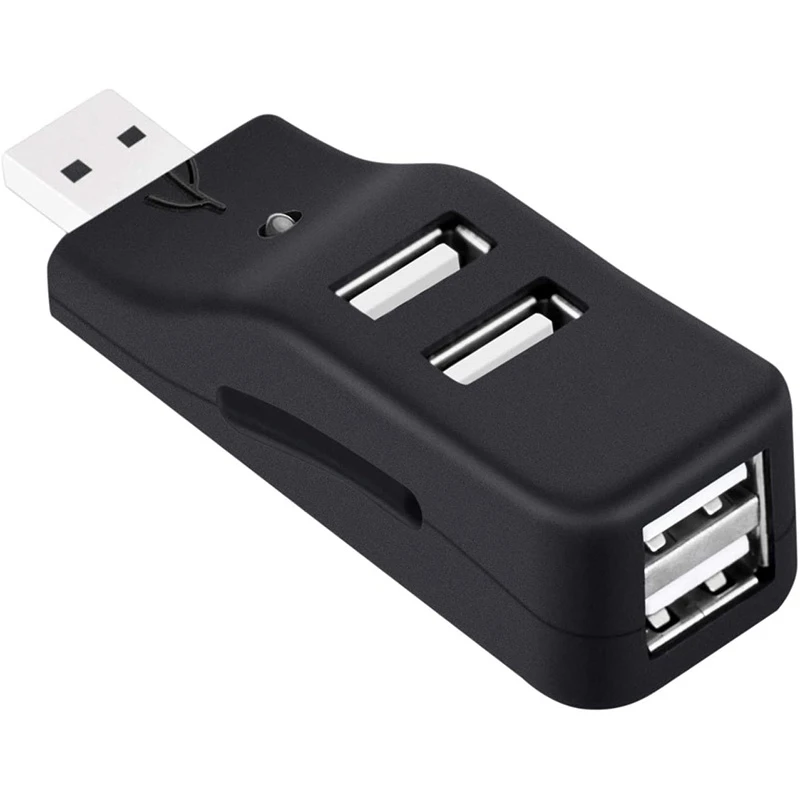 

4 Port USB Hub, Mini USB 2.0 Data Hub Splitter Small Portable, For PC, Laptop, Notebook PC, XPS, Imac And More