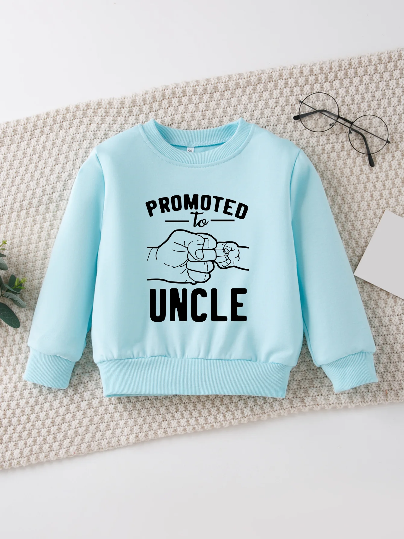 Пуловер для маленьких мальчиков модный детский свитер с принтом Большой кулак и