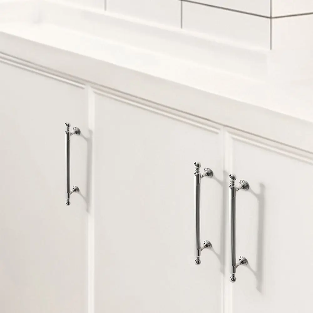 Аксессуары хромированная ручка шкафа современная фурнитура дверные ручки ящика