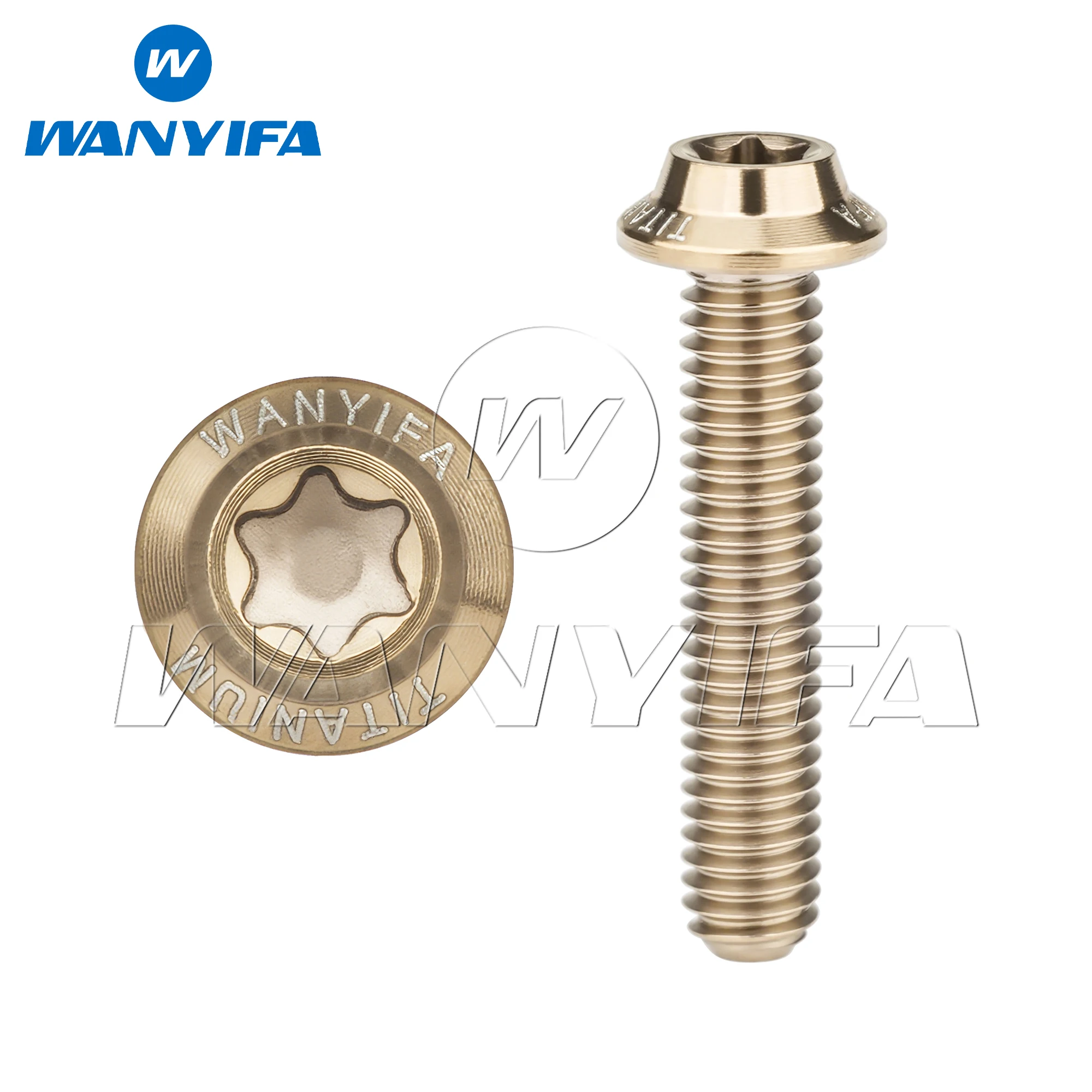 

Wanyifa Титановые болты M3x6 8 10 12 15 18 20 мм Torx T10