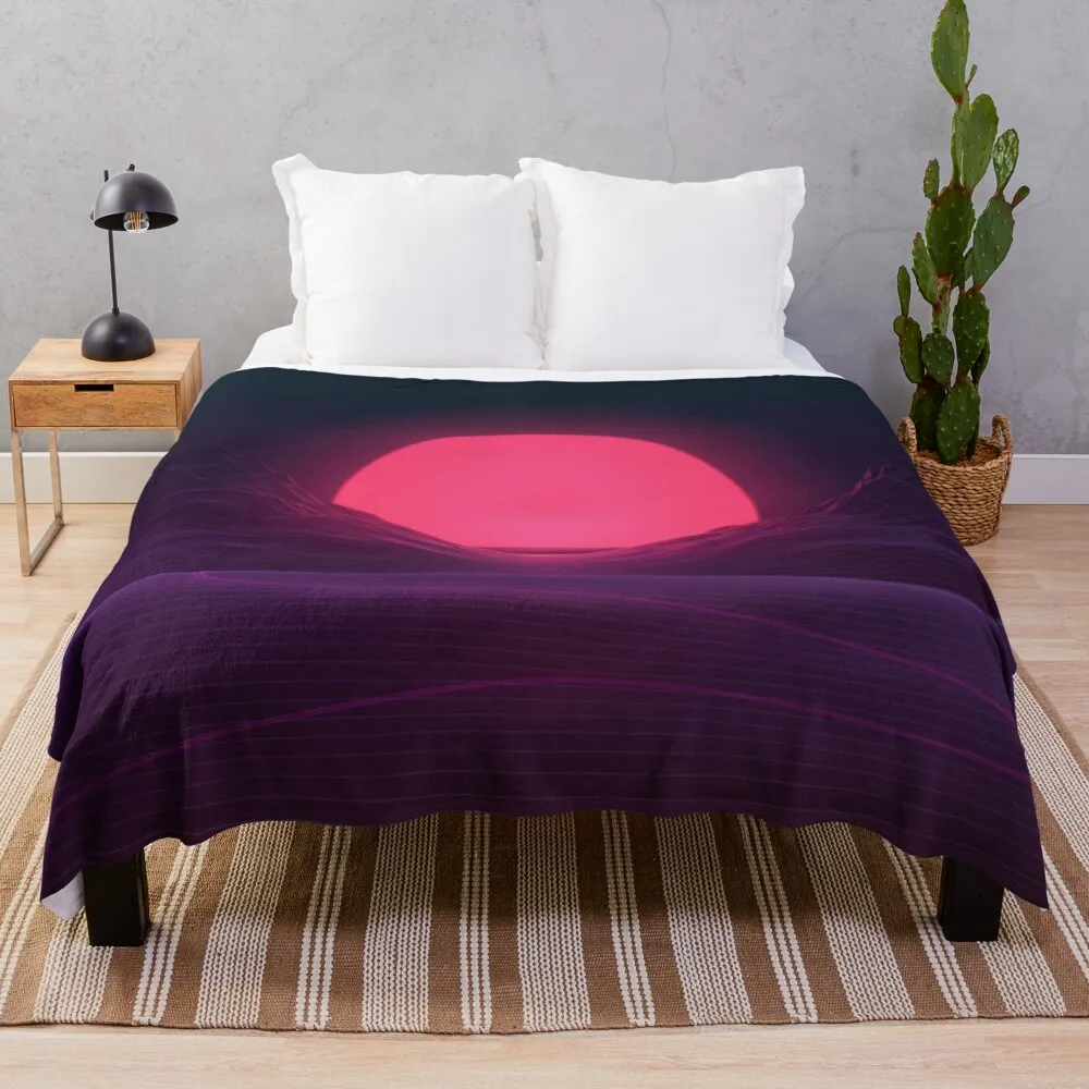 

Neon Sunset Throw Blanket Throw And Blanket