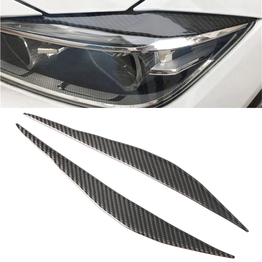 

Чехол для автомобильных фар и век для BMW 3 серии F30 328 320i 2013-2017 из мягкого углеродного волокна