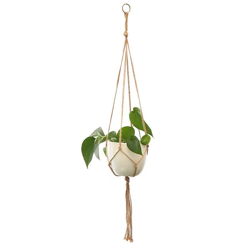 Акция! Кружевная вешалка для растений комнатная хлопковая подставка цветов