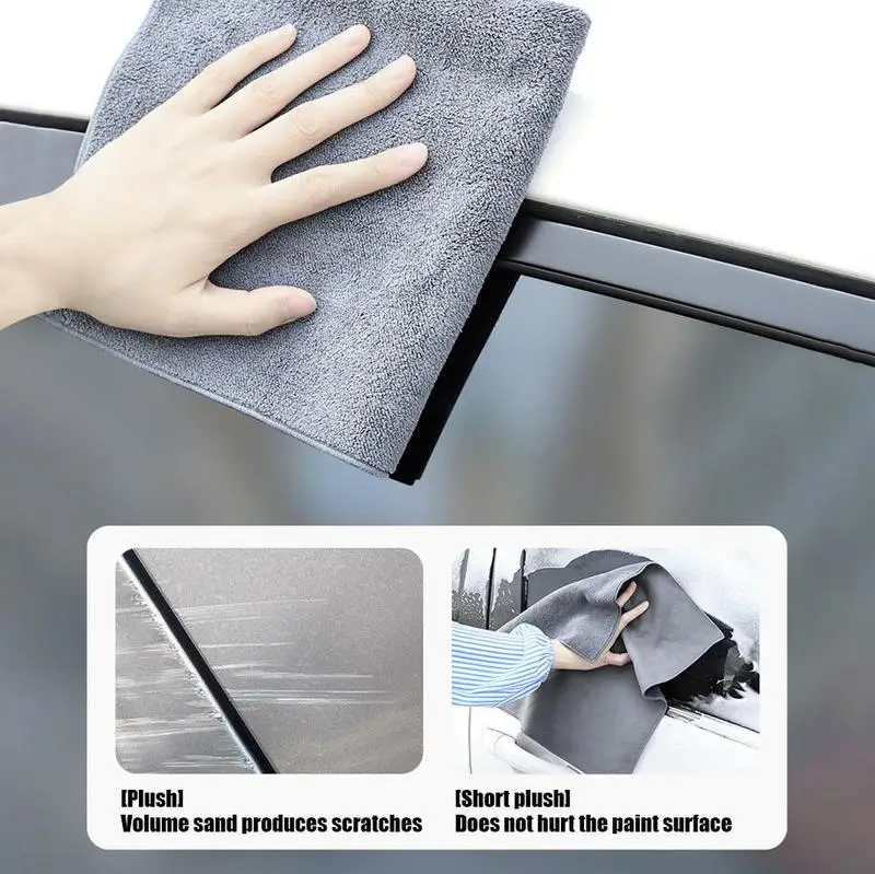 

Microfiber Towel Car Wash Accessories Suede Coral Super Absorbent Car Drying Towel Premium Microfiber Auto Towel One-Time Drying