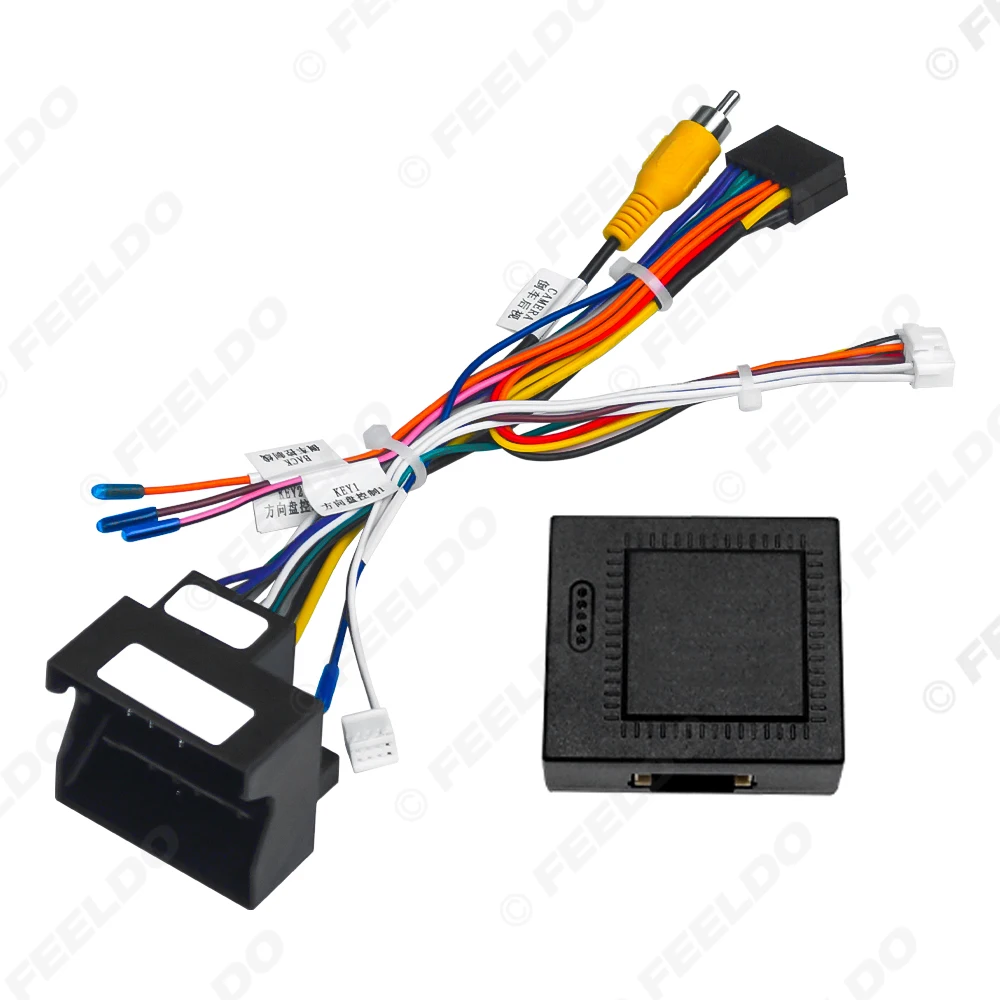 

FEELDO 16-контактный автомобильный Android стерео проводка жгут для Volkswagen Golf 5/6/Polo/Passat/Tiguan/Touran