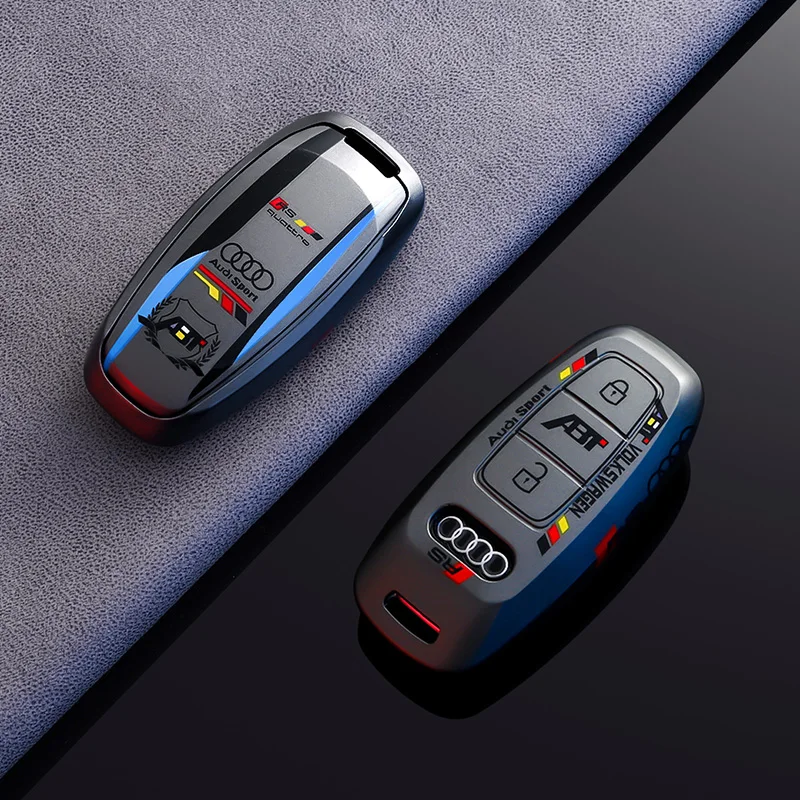 

Модный чехол для ключей от автомобиля, брелок для Audi A6 A6L A7 A8 A8L A3 E-tron 55 Q7 Q8 C8 2019 2020 2021, аксессуары для ключей