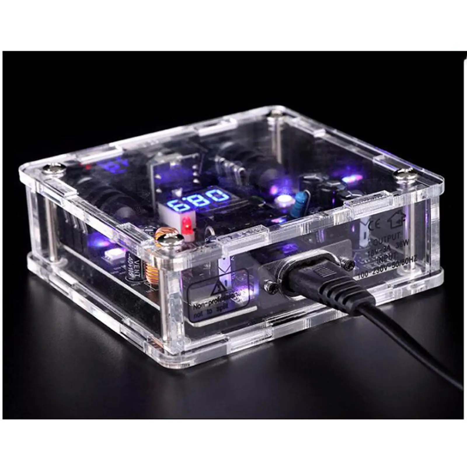 

Источник питания для татуировок штепсельная вилка ЕС двойной выход Регулируемый Прозрачный для татуировок художников