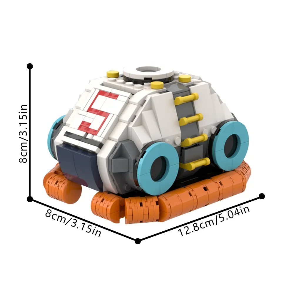 Фото MOC Subnautica Lifepod 5, модель строительных блоков Subnautica, океанские приключенческие игры, Lifepod, подводная лодка, кирпичи, сборные игрушки, подарок для детей №1