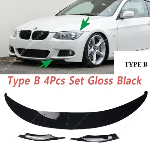 Для BMW E92 E93 M спортивный передний бампер сплиттер губа для 325d 330i 320d 330xi 335xi 2-dr M-tech противотуманная решетка боди 2006-2013