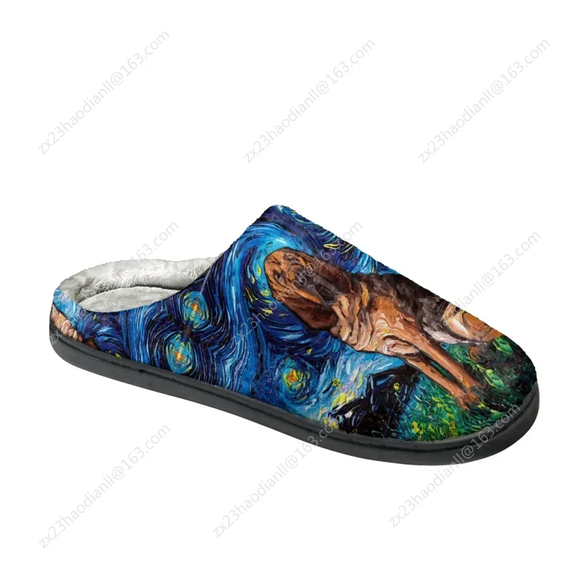 Женские хлопковые тапочки с принтом Starry Night Maltipoo нескользящая домашняя обувь для