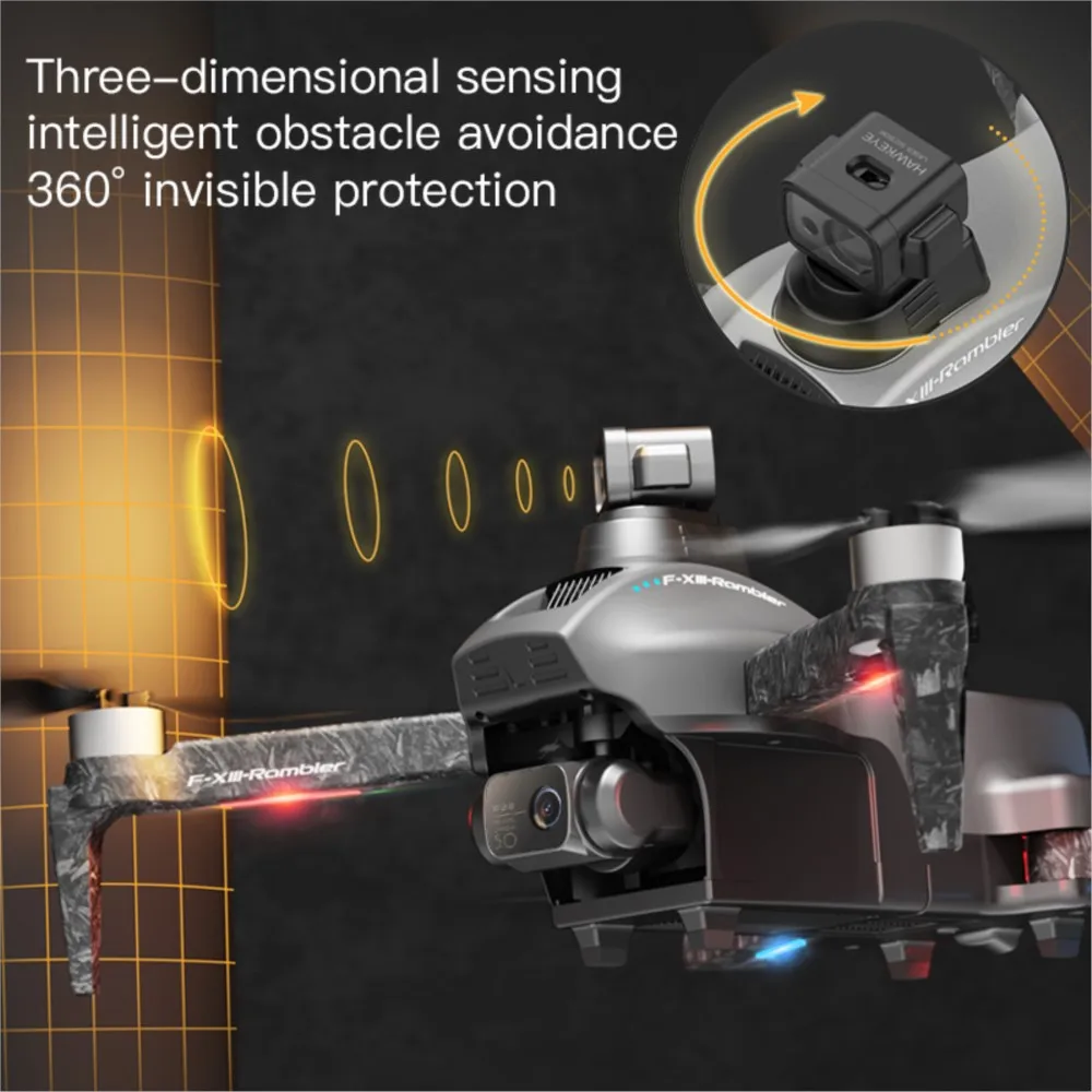 

F13 Brushless 360° Obstacle Avoidance EIS UAV GPS 4K 3KM Relay Long Endurance Folding Four-axis Remote Control Aircraft Drone
