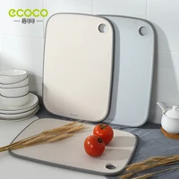 ecoco cutting board for kitchen natural wheat straw chopping board double side use no mold fruit vegetable meat chopping block