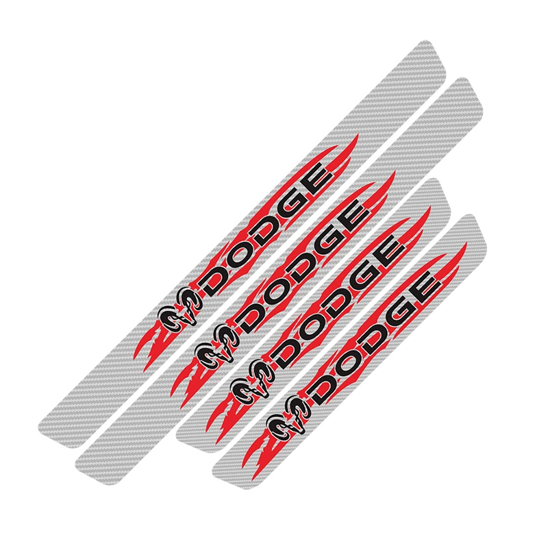 Наклейка порог машины водонепроницаемая Защитная для Dodge Logo Caliber RAM Journey фургон