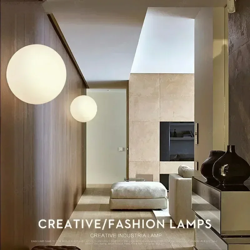 Современный светодиодный глобальный настенный светильник 14 см 25 35 Globe Milk White