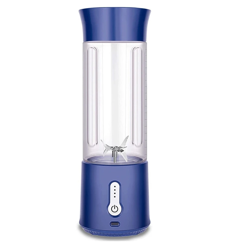 

Blender Mixer Smoothie Maker - 500 Ml Portable Mixer Smoothie Mixer With Six Blades,Hand Blender For Sports Travel Gym