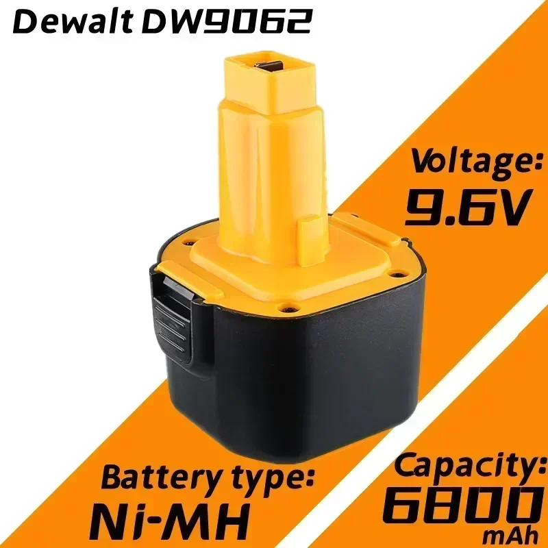 Аккумулятор Ni-MH 9 6 В 6800 мАч совместимый с Dewalt DE9061 DE9062 DW9061 DW9062 DE9036 DW911 DW050