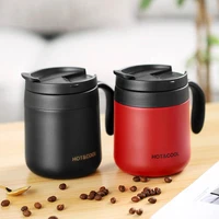 500ml stainless steel vacuum mug portable office heat resistant coffee cup with lid insulation tea cup new product promotion