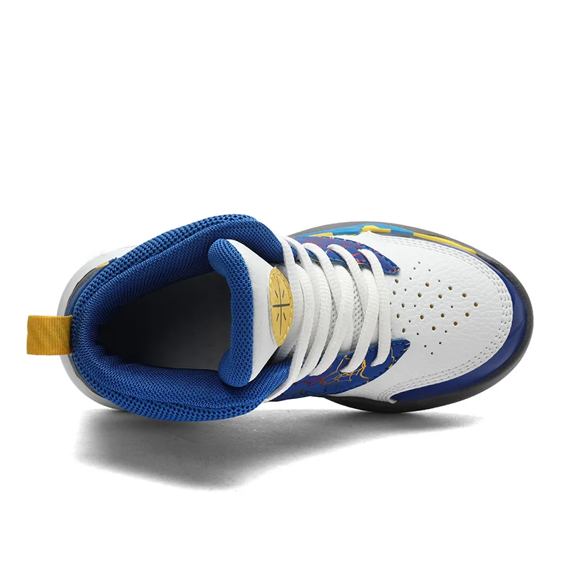High Quality 2022 Autumn Winter High Top Children's Basketball Shoes Classic Non Slip Boys' and Girls' Casual Running Shoes