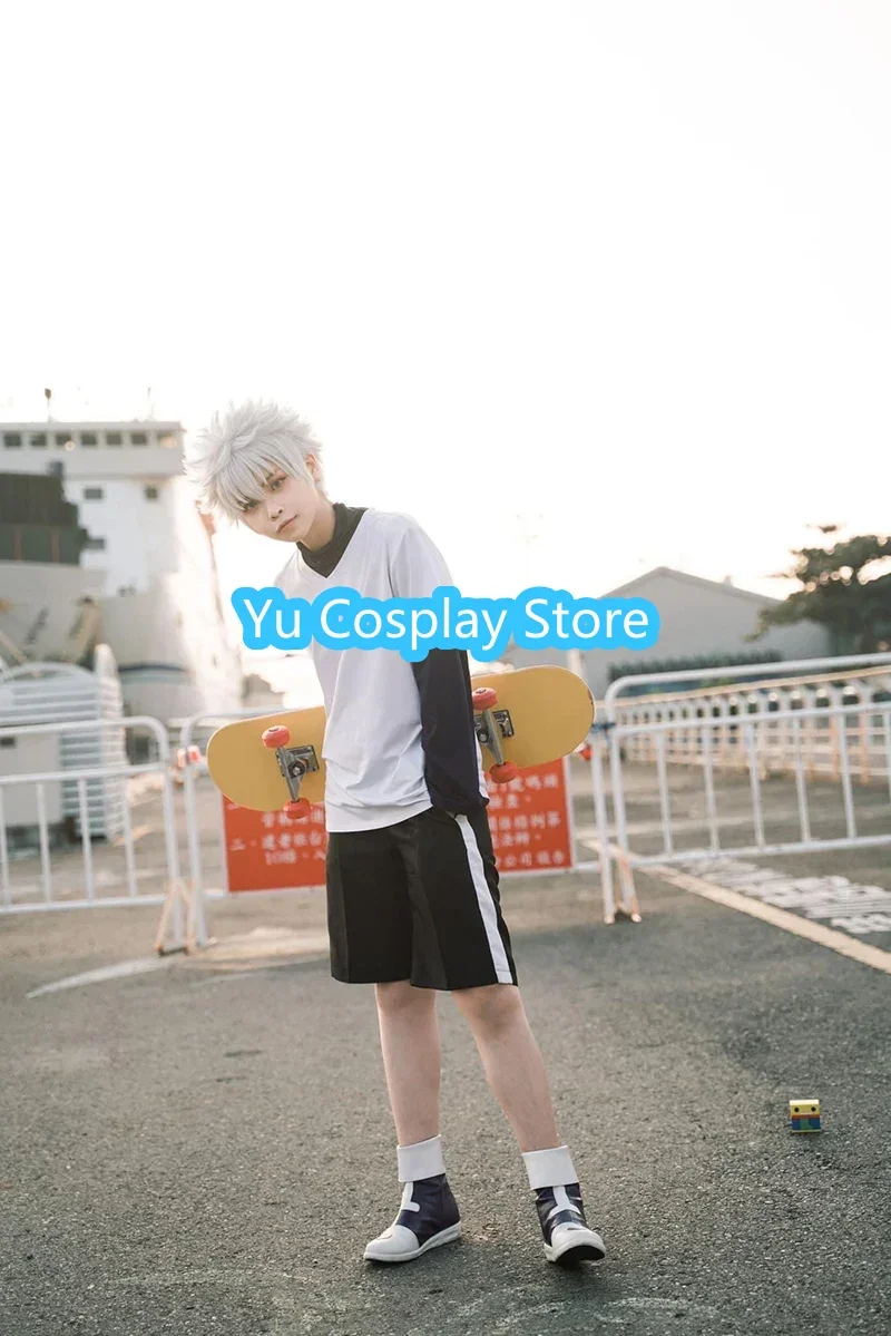 Обувь для косплея Killua Zoldyck Хэллоуин искусственная обувь Аниме Охотник реквизит