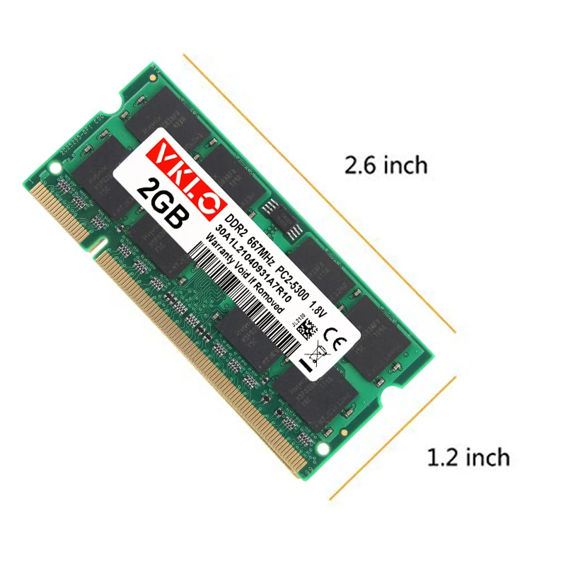 

VKLO DDR2 4GB 800 MHZ Memoria Ram PC2 6400 1.8V Compatible All motherboards Memory Notebook 4G Ddr2 RAM Laptop Memory