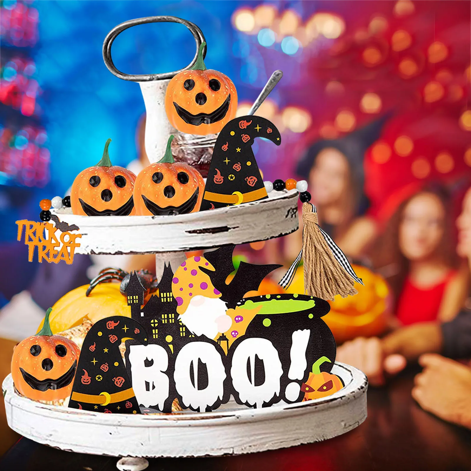 

Decorations Happy Wooden Signs Cute Plush And Bead Black And Purple Christmas Ornaments Christmas Small Tree Balls Red Sculpture