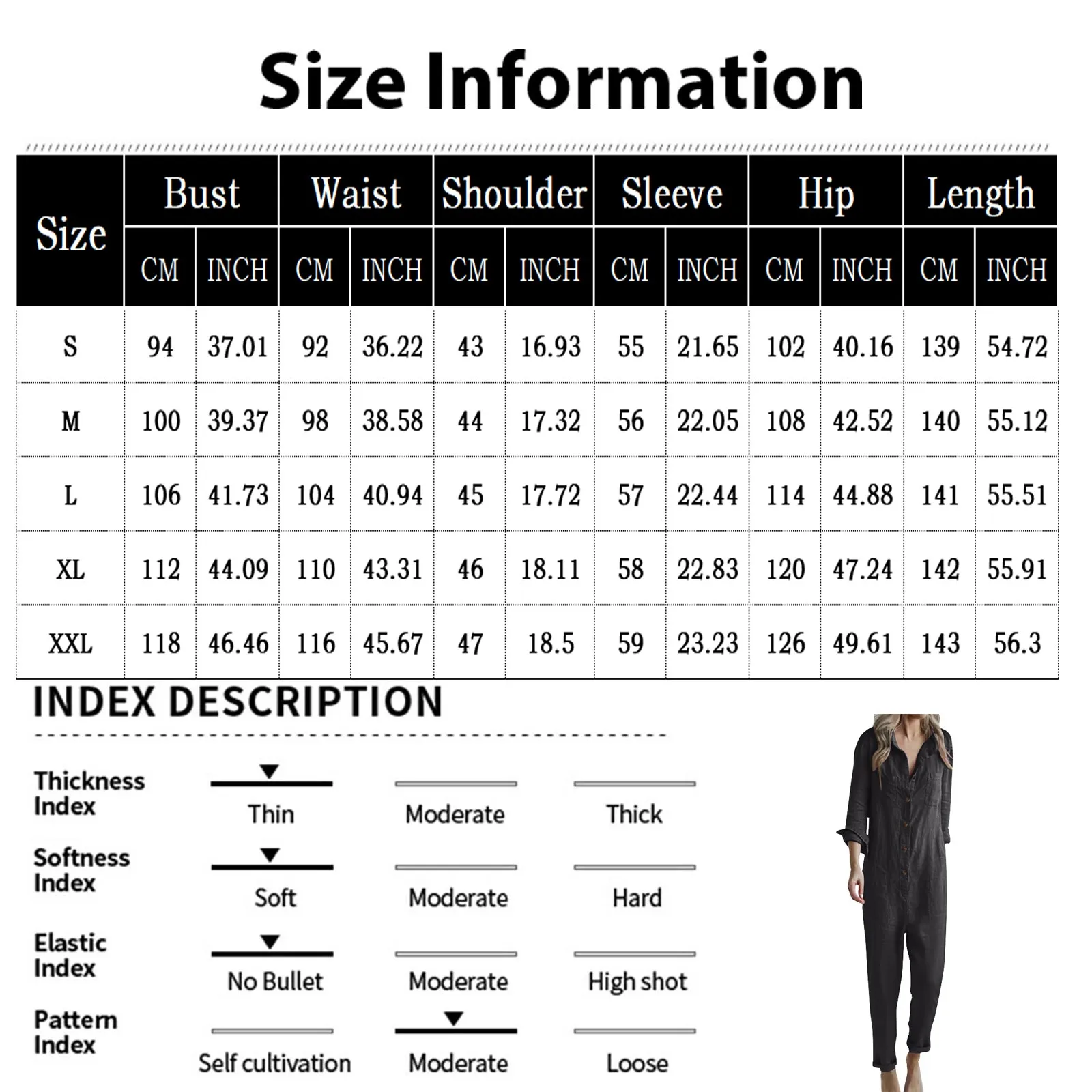 Женский комбинезон с длинным рукавом повседневный однотонный офисный на