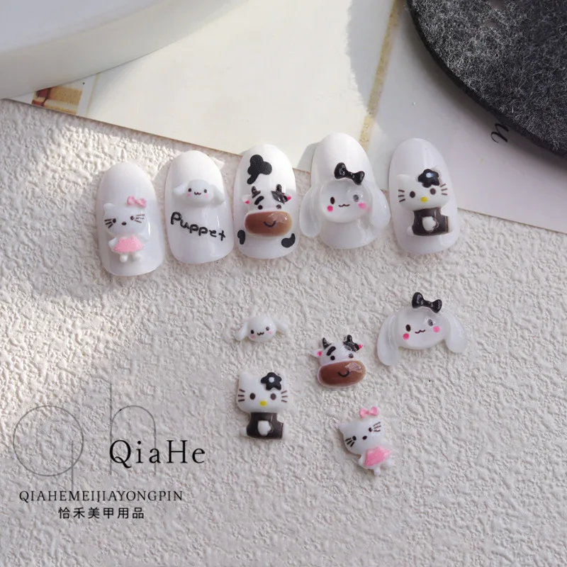 

Sanrio аниме Cinnamoroll Hello Kitty наклейки для ногтей мультяшное украшение для ногтей кавайные наклейки для маникюра декор для ногтей Подарочная игру...