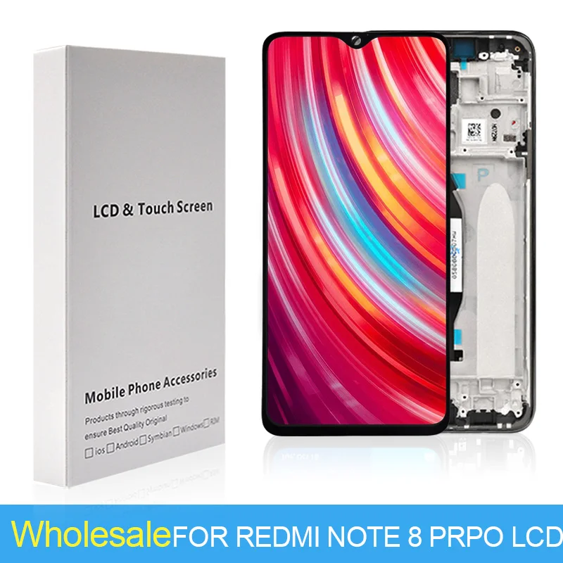 Бесплатная доставка 1 шт. дисплей для Xiaomi Redmi Note 8 Pro ЖК-дисплей с сенсорной панелью