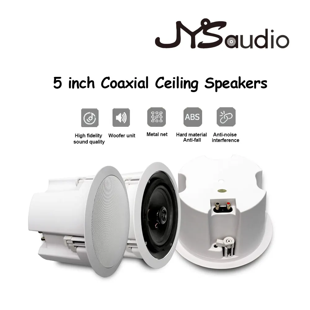 

5 Inch 20W Coxial Ceiling Speaker 8Ohm Public Broadcast Background Music Speaker PA System Speaker Hearing Column