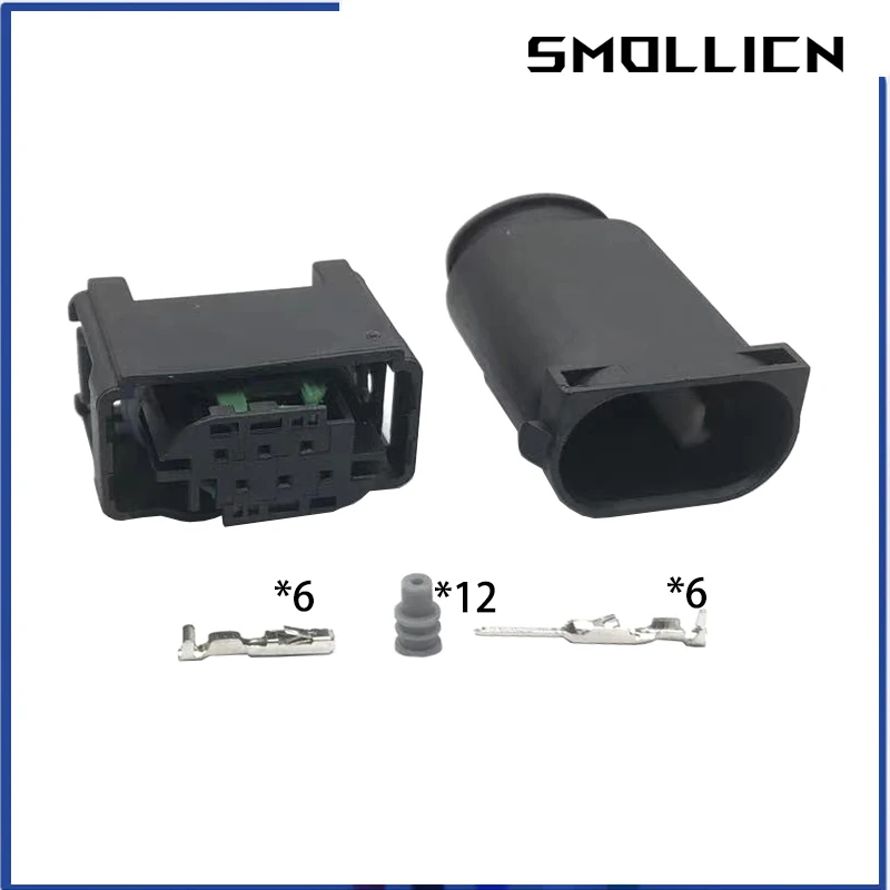 

6 Pin Female Male 0.6mm Car Accelerator Pedal Connector Plug 1-967616-1 7M0973119 For Throttle Valve Sensor Plug 7M0 973 119