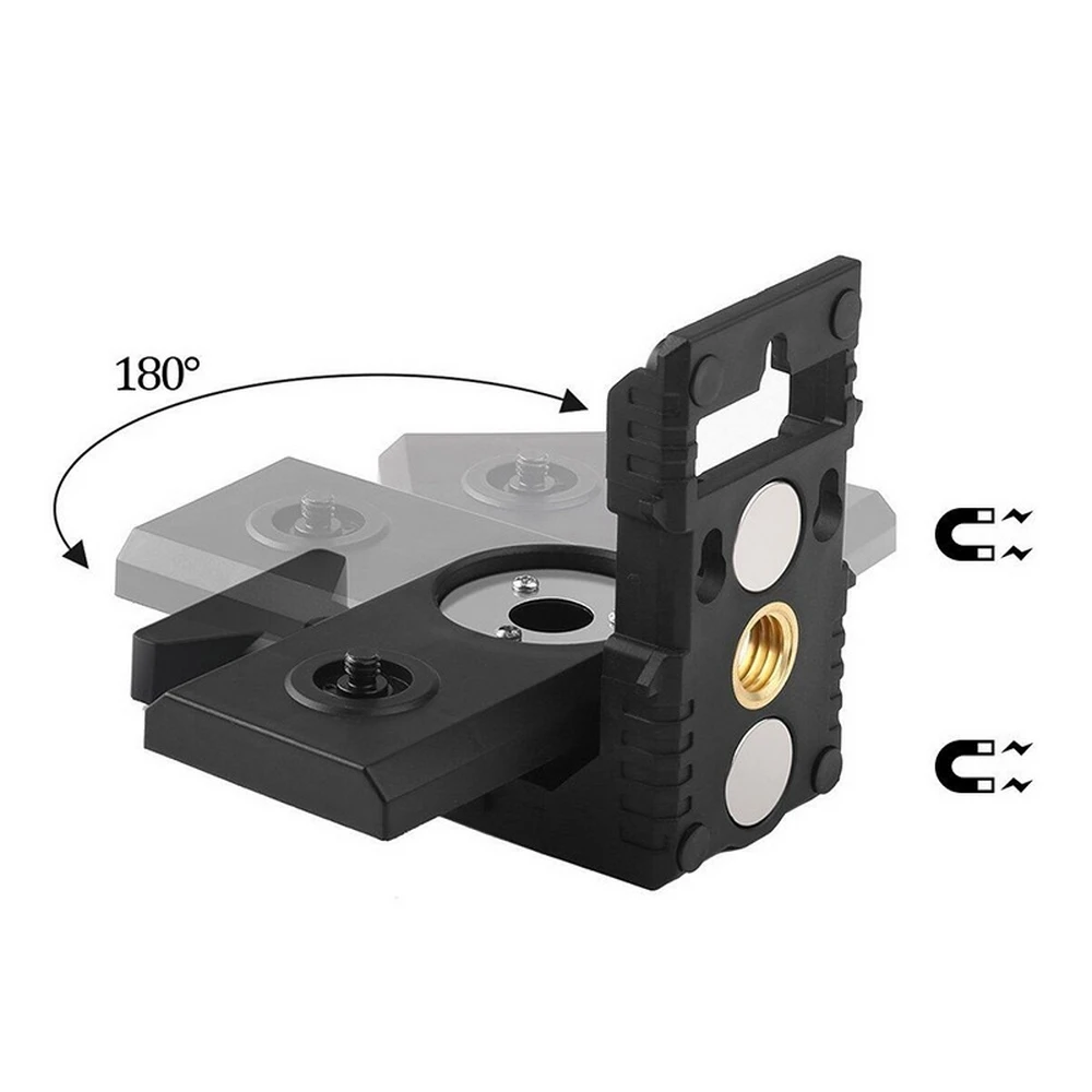 

Strong Magnet Adjustable Laser Level Bracket L-bracket Wall Mounted Holder Leveling Support Hanger 180° Rotation Universal Use